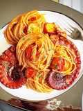 Spaghetti al ragù di polpo