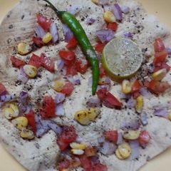 A picture of Masala papad.