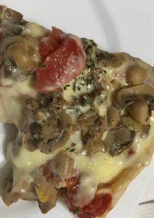 Una foto de Pizza al molde con masa madre