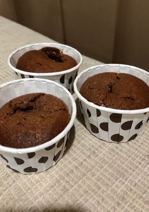 รูปของ Cup Cake Nutella ลาวา โดย Air Fryer