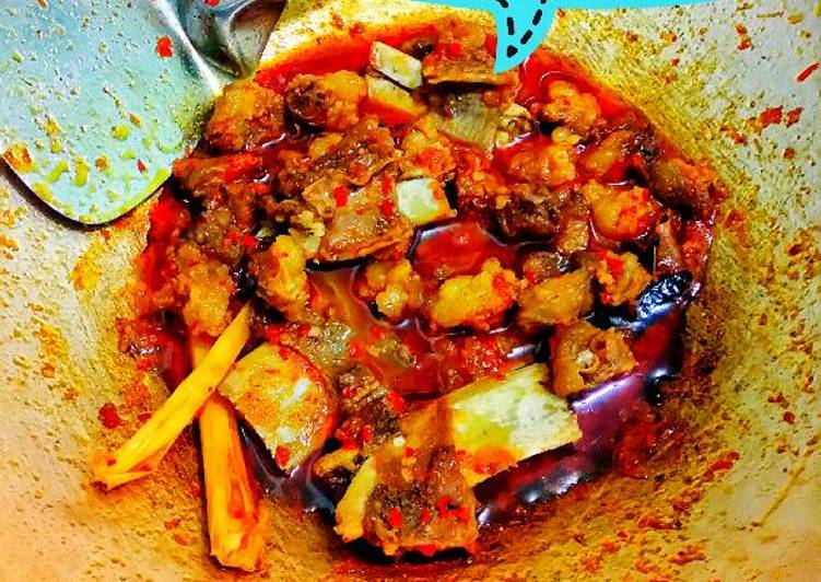 Bagaimana Membuat Sambal iga tetelan 🐮, Sempurna