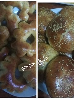 صورة لوصفة الكعك والكريصات بعجينة واحدة