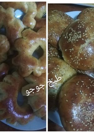 صورة لوصفة الكعك والكريصات بعجينة واحدة