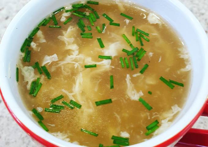 Easiest Way to Make Super Quick Homemade Low Carb Egg Drop Soup