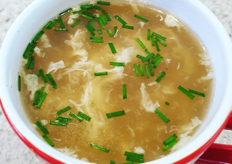 Simple Way to Prepare Homemade Low Carb Egg Drop Soup