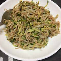 A picture of Bean Sprout & Cucumber Salad.
