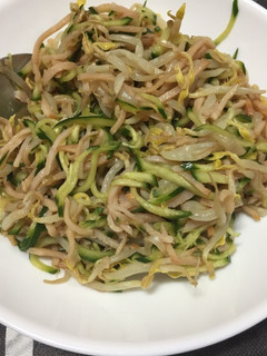 A picture of Bean Sprout & Cucumber Salad.