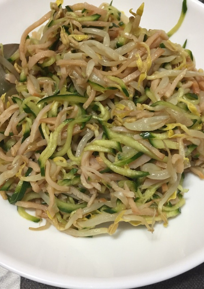 A picture of Bean Sprout & Cucumber Salad.
