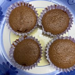 A picture of Nutella Chocolate lave cupcakes.