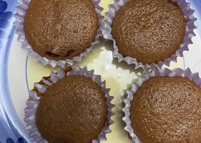 Steps to Make Perfect Nutella Chocolate lave cupcakes