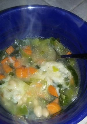 Una foto de Sopa tipo Cristy
