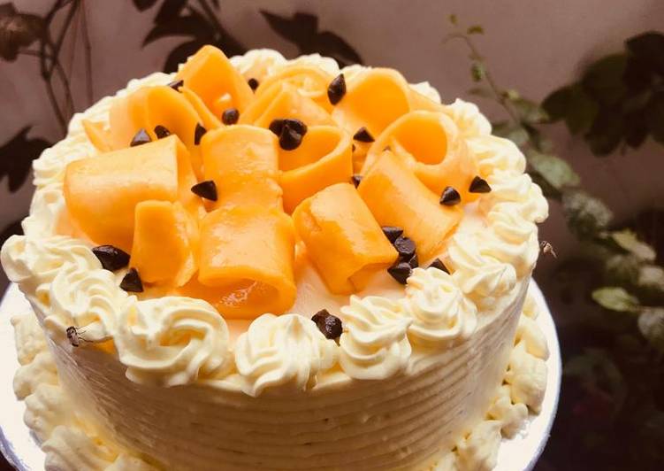Step-by-Step Guide to Prepare Quick Mango 🎂 cake