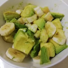 A picture of Avocado and banana salad.