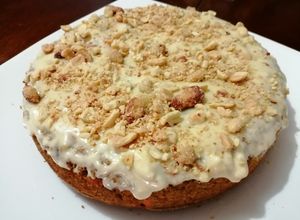 Una foto de Torta de zanahorias con frutos secos