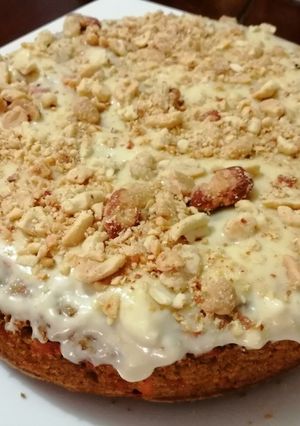 Una foto de Torta de zanahorias con frutos secos