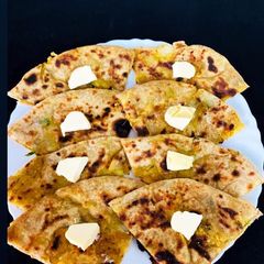 Stuffed paratha A picture of Stuffed paratha.
