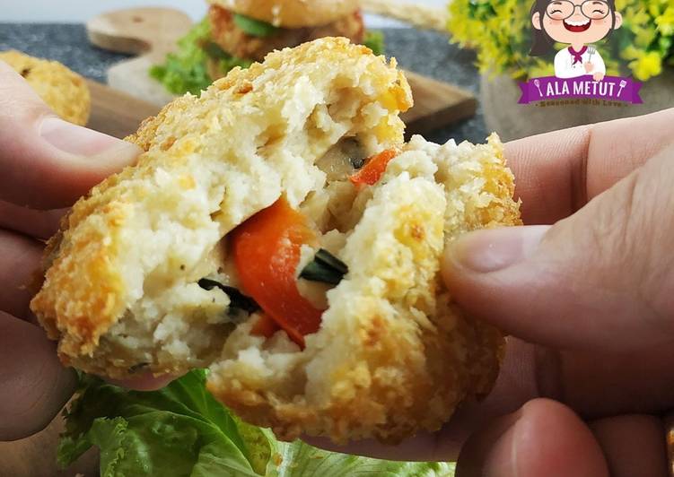 Resep Vegan Tofu Patty Burger alaMetut 👩‍🍳, Sempurna