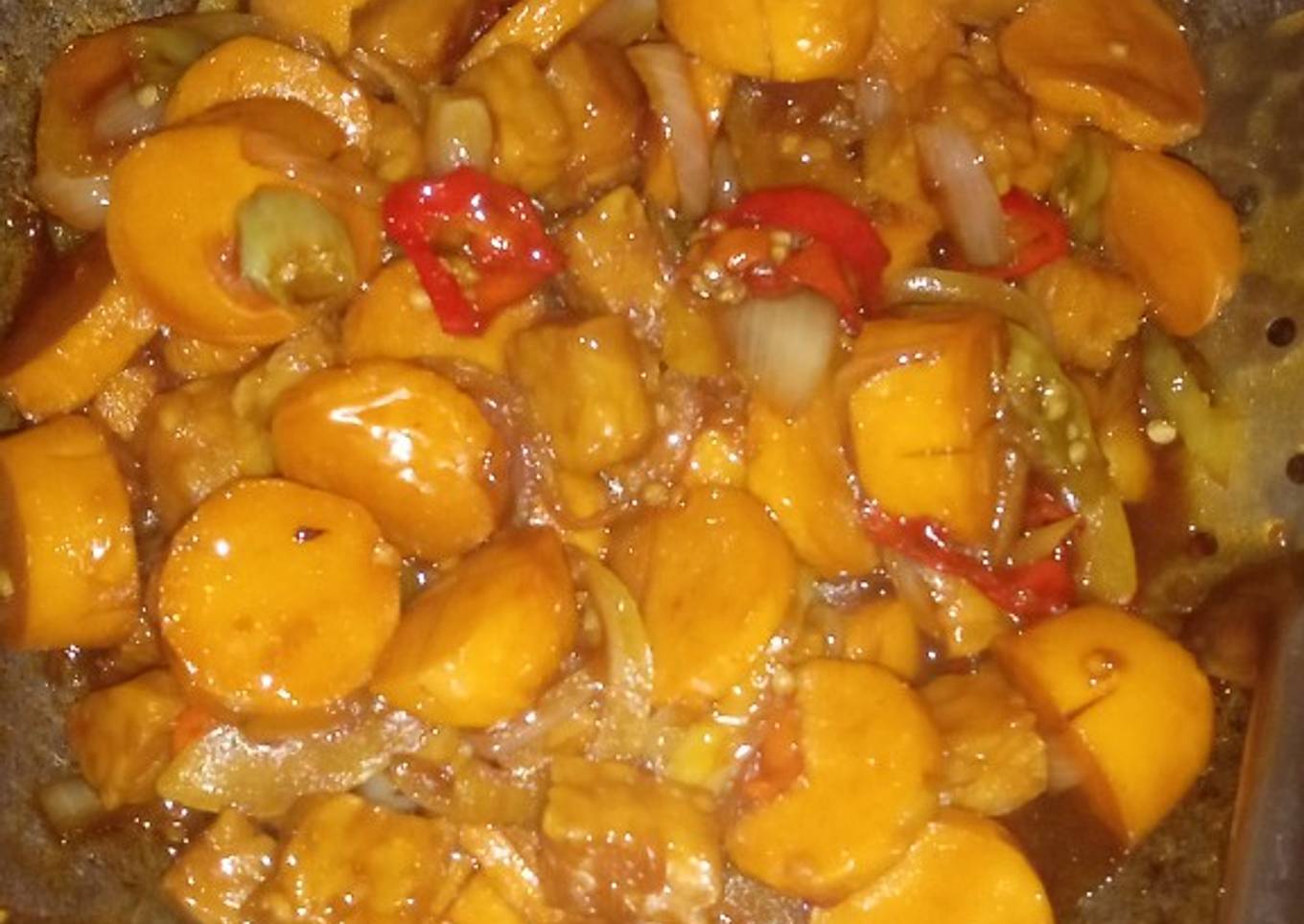 Sosis tempe saus tiram