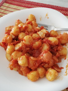 Una foto de Gnocchi al pomodoro