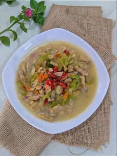Foto resep 211. Pare Belut Kuah Santan