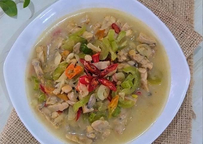 Resep 211. Pare Belut Kuah Santan Anti Gagal