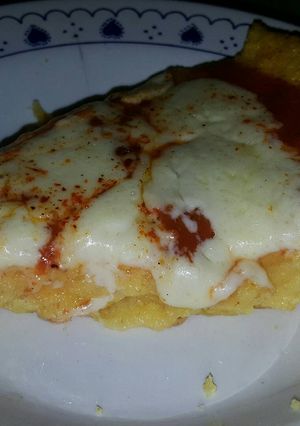 Una foto de Pizza de harina de maíz