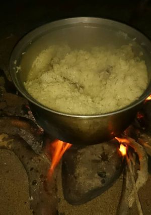 صورة لوصفة سليقة اللحم البريه ع الحطب
