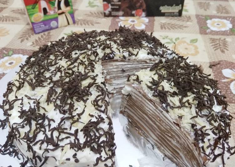 Mille Crepes Cake Choco Cheese