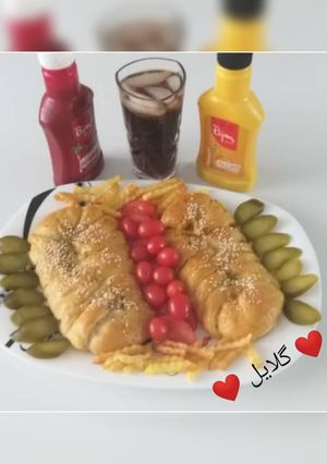 عکسی از دستور پیراشکی گوشت در فر 😋