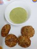 Sago pearls vada / fritters (vrat / fasting recipe)