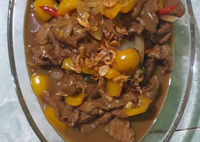 Yuk intip, Resep buat Sapi lada hitam  istimewa