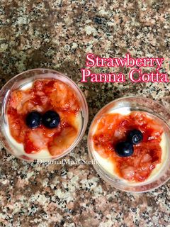 Foto resep Strawberry Panna Cotta