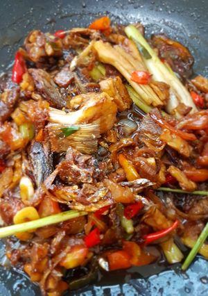 Foto resep Tumis ikan asin tempe