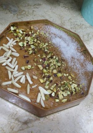 صورة لوصفة عصيدة بالمكسرات لذيذة جدا