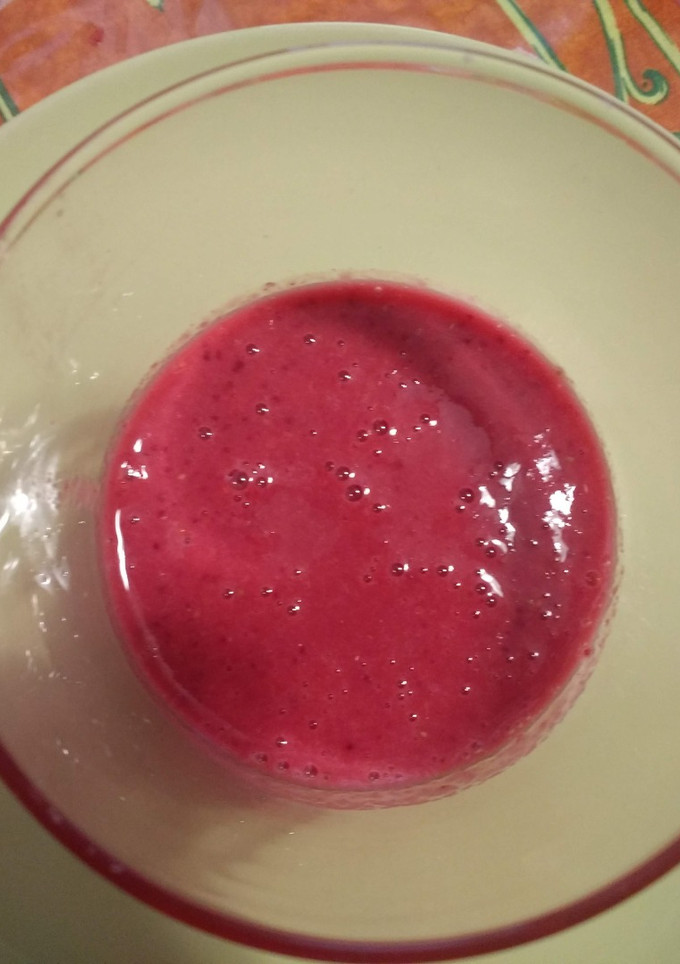 Una foto de Batido rojo