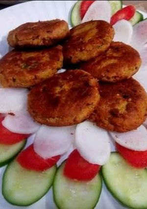 A picture of Chicken shami kabab.