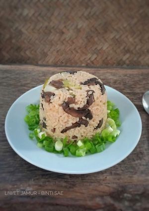 Foto resep Liwet Jamur/Nasi Jamur (bumbu teriyaki instant)