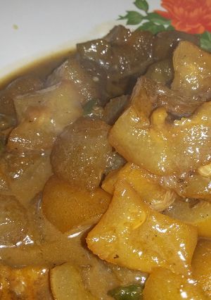 Foto resep Tumis kikil sederhana