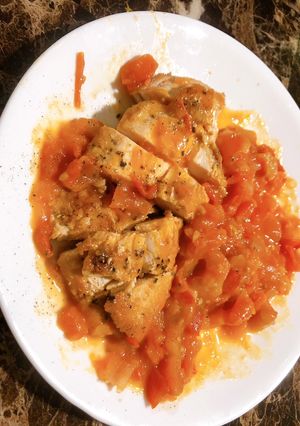 Hình của món Ức gà áp chảo eat clean.