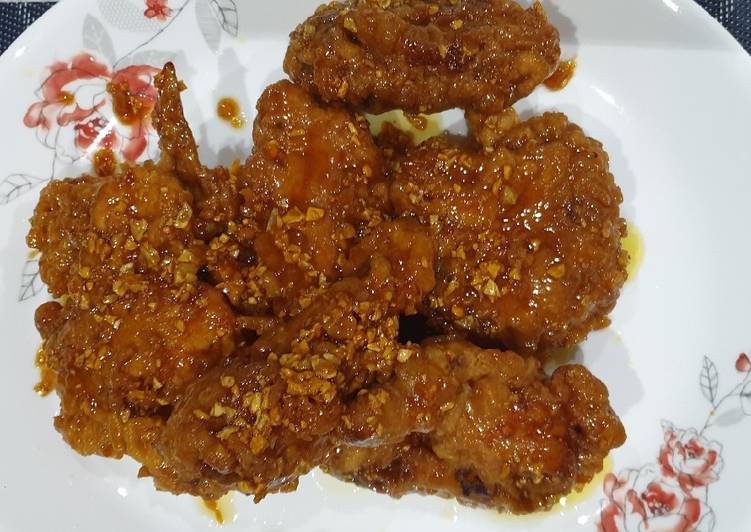 Resep Ayam Goreng Korea, Enak Banget