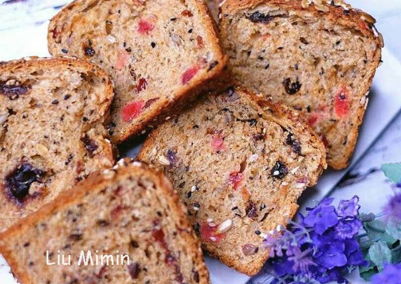 Whole Cranberries Seed with Red Bean/ roti gandum berry kacang m