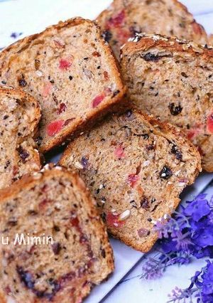 Foto resep Whole Cranberries Seed with Red Bean/ roti gandum berry kacang m