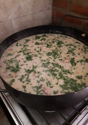 Una foto de Pollo al champiñón
