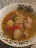 Cazuela de ave con pollo adobado