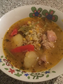 Una foto de Cazuela de ave con pollo adobado