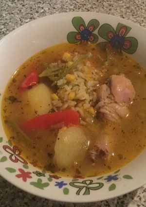 Una foto de Cazuela de ave con pollo adobado