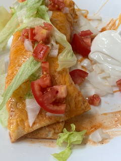 A picture of Beef Enchiladas.