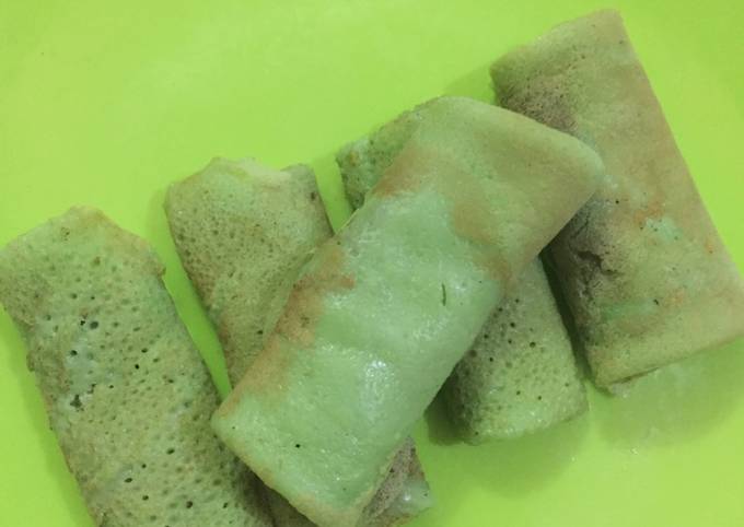 Recipe: Appetizing Dadar gulung isi inti kelapa