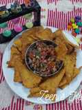 Whole Wheat and Maize Flour Nachos with Salsa Mexicana