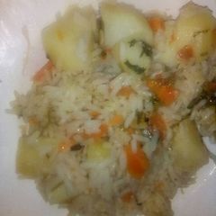 A picture of Mixed rice.
